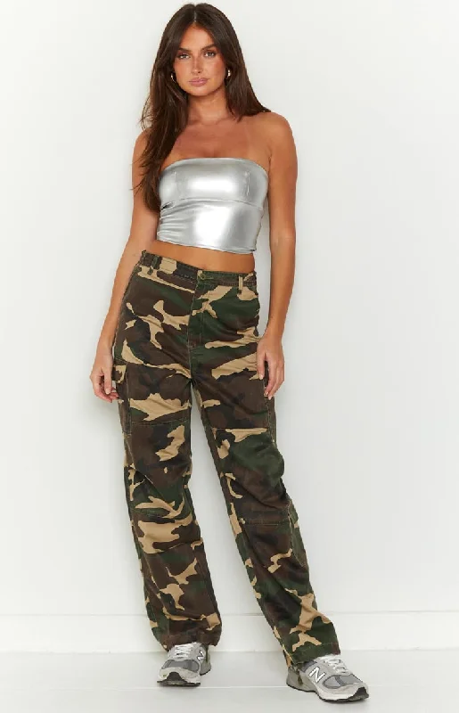 Step up your style with trendy women’s clothing   Caddie Camo Cargo Pants
