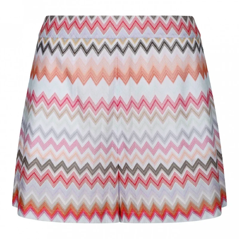 Chic, modern looks for the stylish woman   Women's Knit Shorts In Light Tones Multi