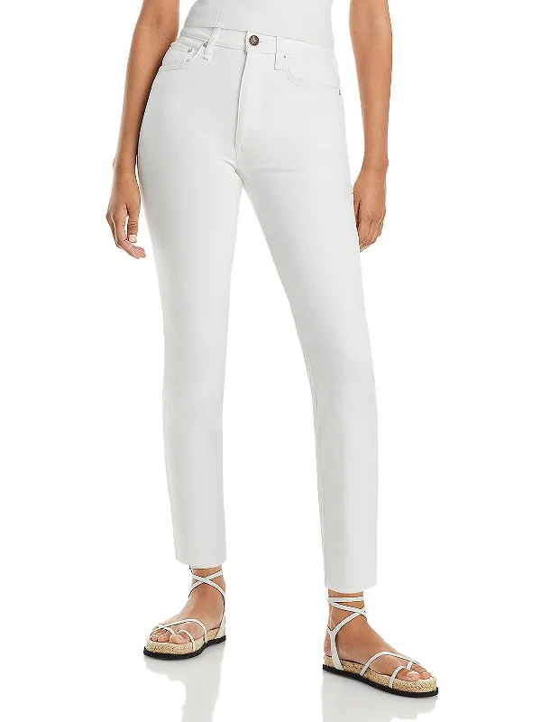 Refresh your closet with chic and comfy styles   Womens High Rise Slim Straight Leg Jeans