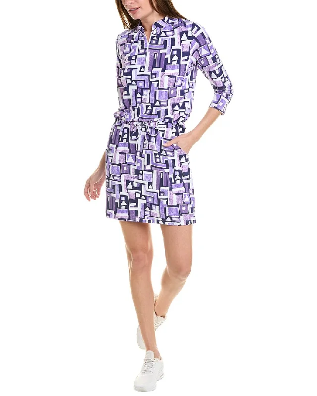 Bold fashion choices for the confident woman   IBKUL 3/4-Sleeve Drawstring Dress