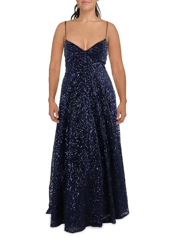 Comfortable yet fashionable women’s wear   Juniors Womens Sequined Lace Evening Dress