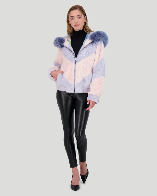 Fashion-forward styles that make a statement   Mink Jacket with Fox Trim
