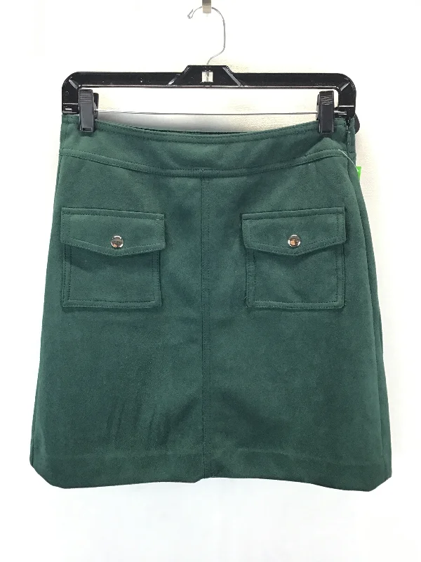 Classic pieces for a timeless wardrobe   Skirt Mini & Short By Loft In Green, Size: 2