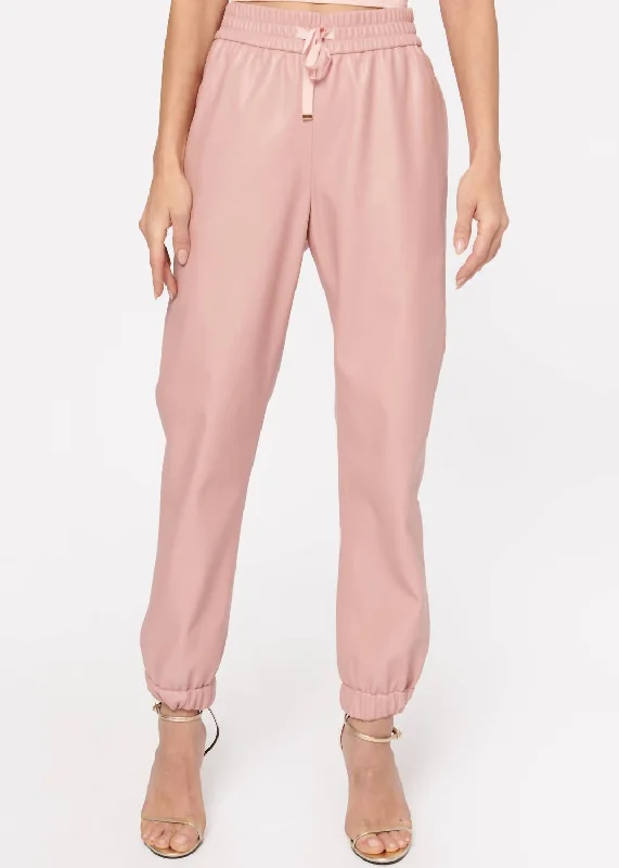 Trendy women’s clothing that suits every taste   Dalton Vegan Leather Pant In Cameo