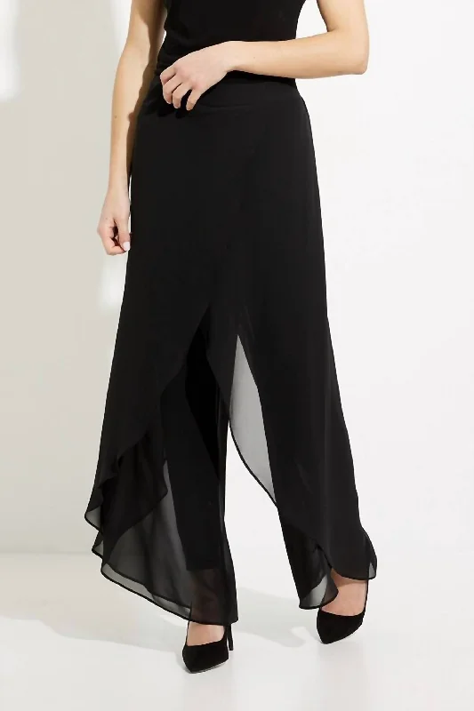 Wide Leg Pants In Black